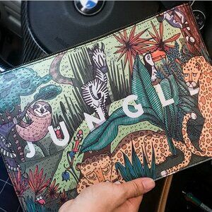 Animal Print Clutch Bag